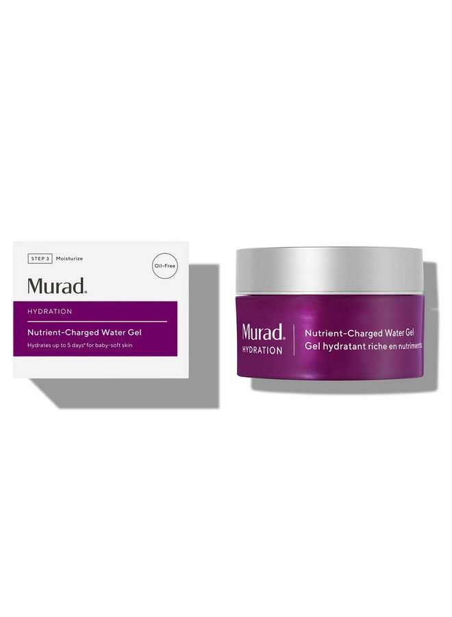 Murad جل ماء مرطب مشحون بالمغذيات مرطب وجه خفيف الوزن مع معادن وفيتامينات وببتيدات مدعومة بالعلم 17 أونصة سائلة - Image 1