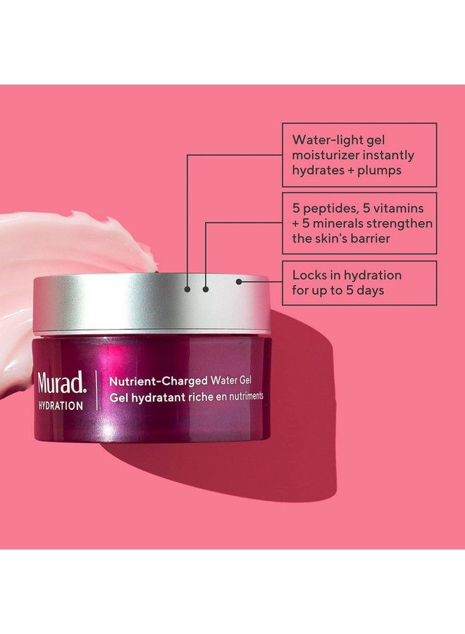 Murad جل ماء مرطب مشحون بالمغذيات مرطب وجه خفيف الوزن مع معادن وفيتامينات وببتيدات مدعومة بالعلم 17 أونصة سائلة - Image 3