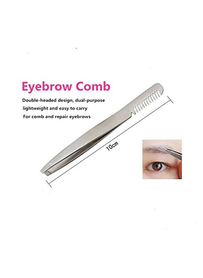 Yimart Professional Eyebrow Tweezer Set False Eyelash Extension Tool Kits Set Eyebrow Tweezers Eyebrow Trimmer Stainless Steel Eye Lashes Tweezers 7Pcs Grafting false eyelashes Makeup Accessories - Image 4