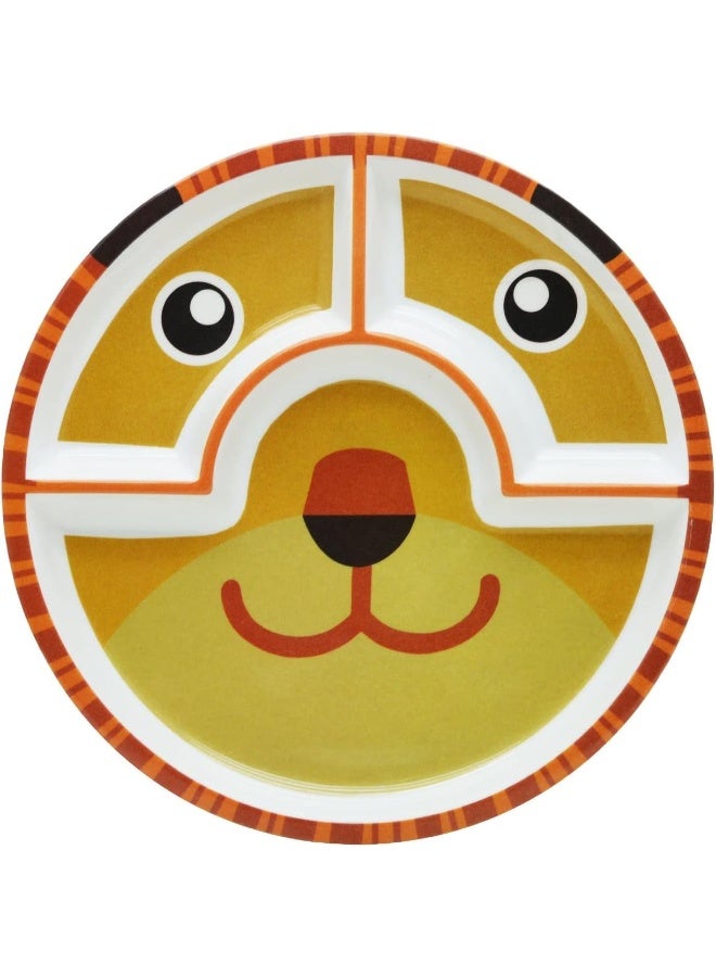 DINEWELL طبق دائري للأطفال من داينويل - نمر، DWC3011TIG، 10'' - Image 1