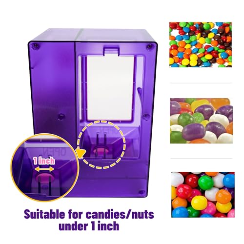 YOBRO Candy Dispenser, Cute Vending Machine for Desktop, Manual Candy Machine, Dispense Mini Candies, Birthday&Christmas Gift for Girls, Gift for Friends Girlfriends (Violet) - Image 4
