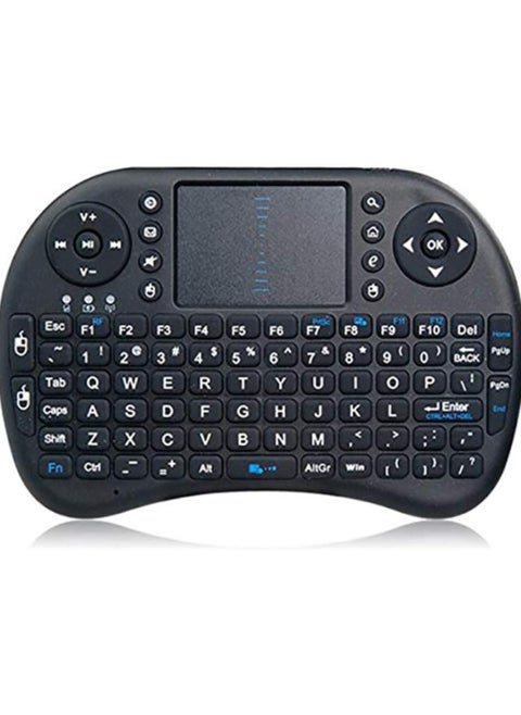 i8 Mini 2.4GHz Wireless Keyboard Touchpad Gaming Mouse - BLACK for PC,Google TV Box,Android TV