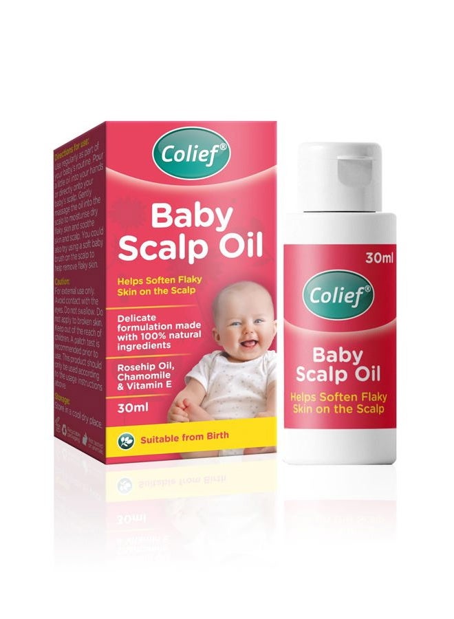 Colief Baby Scalp Oil - 30ml - Soothing Moisturising Oil for Baby Scalp and Skin - Preventative of Itchy, Flaky, Dry, Damaged Skin and Cradle Cap. - Image 1