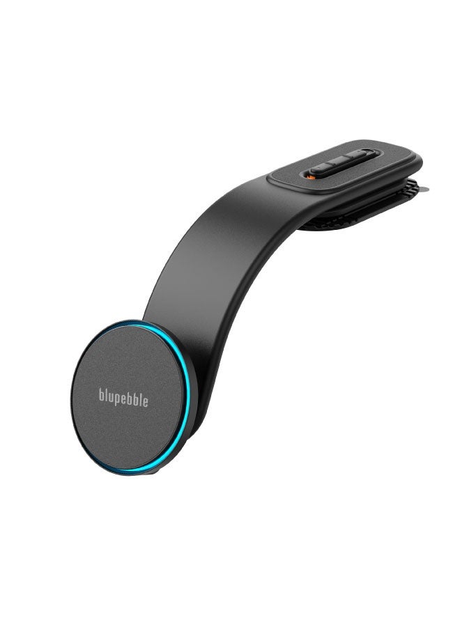 blupebble NaviMag Mount Pro Magnetic Wireless Car Charger | 15W Fast Charging MagSafe Mount with LED Ring Light – Dashboard & Windshield Compatible for iPhone 16/15/14/13 Series - Image 1