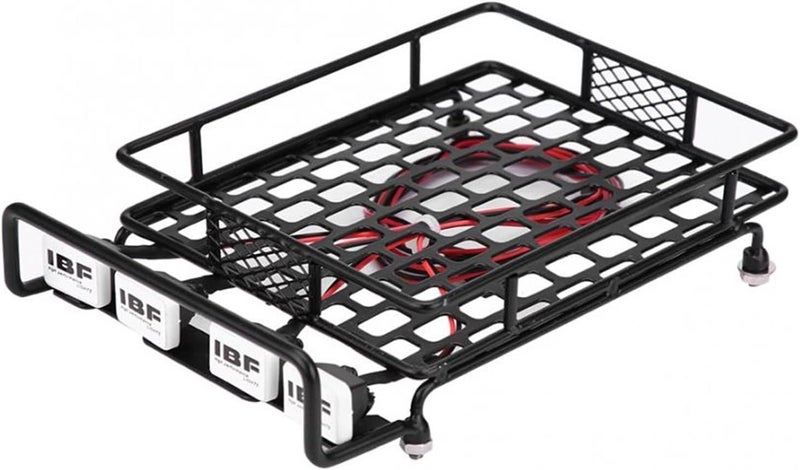 Yurefax RC Crawler Car Roof Rack with Lights - Image 1