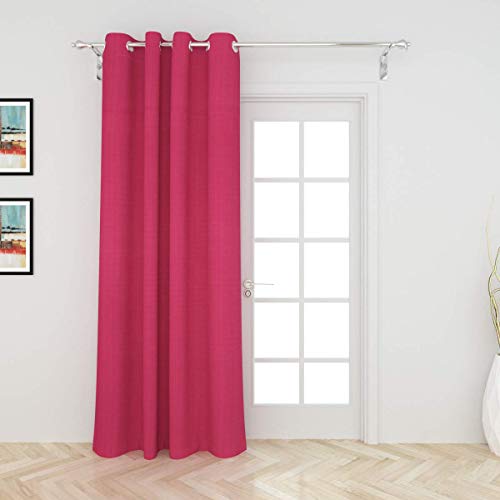 SpangleHomes Silk Blackout Window Curtains Set of 2 Piece with 3 Layers Weaving Technology Thermal Insulated with 8 Stainless Steel Grommet, 4 x 5 Feet Pack of 2, Pink - Image 1