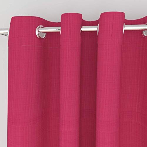 SpangleHomes Silk Blackout Window Curtains Set of 2 Piece with 3 Layers Weaving Technology Thermal Insulated with 8 Stainless Steel Grommet, 4 x 5 Feet Pack of 2, Pink - Image 2