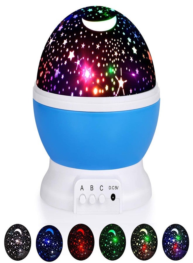 LOXBEE Star Master Night Light Lamp Projector Star Light Rotating Projector Star Projector Lamp with Colors and 360 Degree Moon Star Projection with USB Cable - Image 1