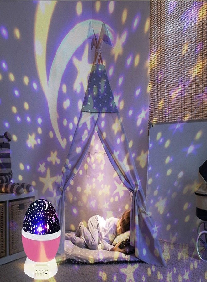 LOXBEE Star Master Night Light Lamp Projector Star Light Rotating Projector Star Projector Lamp with Colors and 360 Degree Moon Star Projection with USB Cable - Image 4