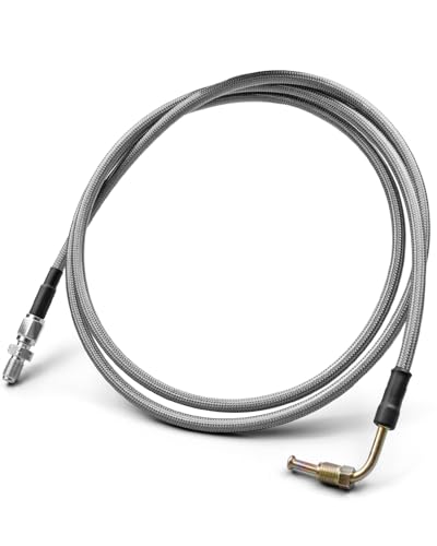 QLZOZB 65 Inch Clutch Master to Slave Cylinder Stainless Steel Braided Line Hose Fit for Toyota Pickup 4x4 Land Cruiser 19701995 3000psi 76F to 446F - Image 1
