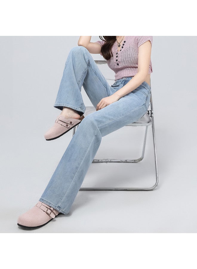 EPTISON Lyocell Flowy Tencel Jeans For Women - 2025 Summer Thin, Comfortable, Soft, Loose, Long Wide-leg Pants - Image 5