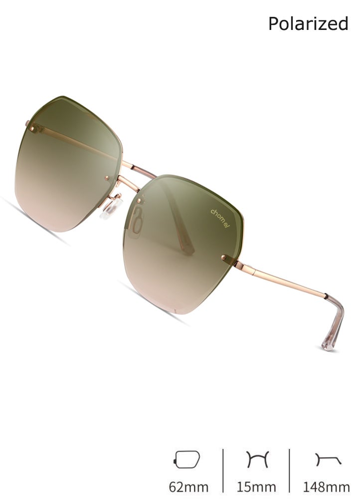 Chomel Fashion High-Definition Nylon Lens Sunglasses For Women's High-End Elegant Anti-Ultraviolet Anti-Blue Light  - Image 2