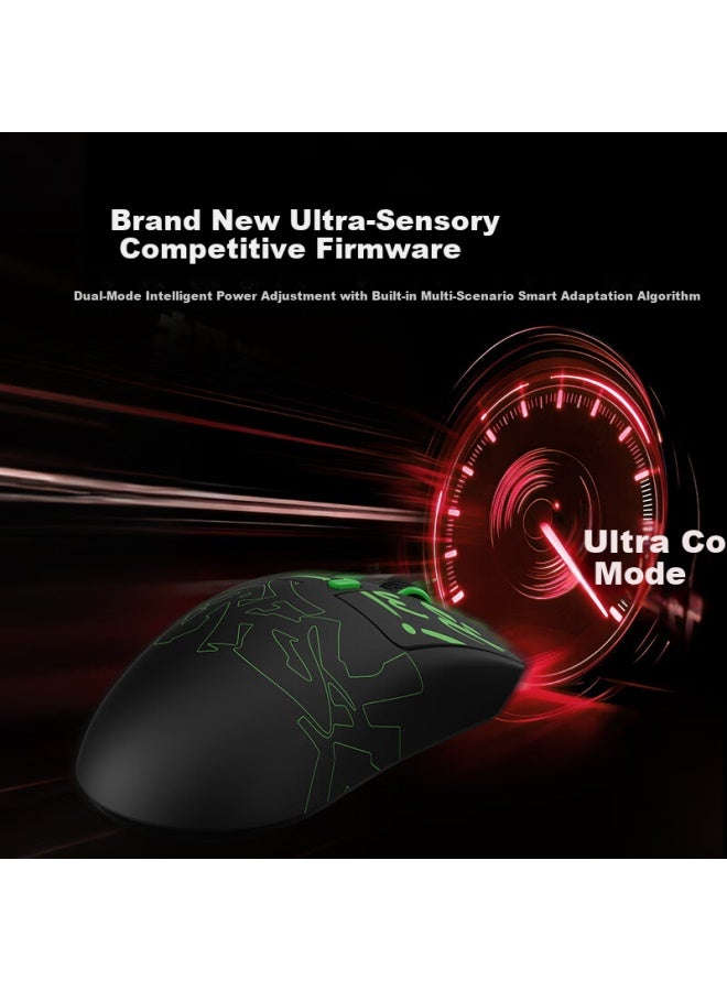 Dareu Ae6v2 Wireless Mouse Gaming Office Bluetooth Mouse Wired/2.4g Connection Lightweight Ergonomic Symmetrical Mouse Legendary Edition Speed White - Image 4