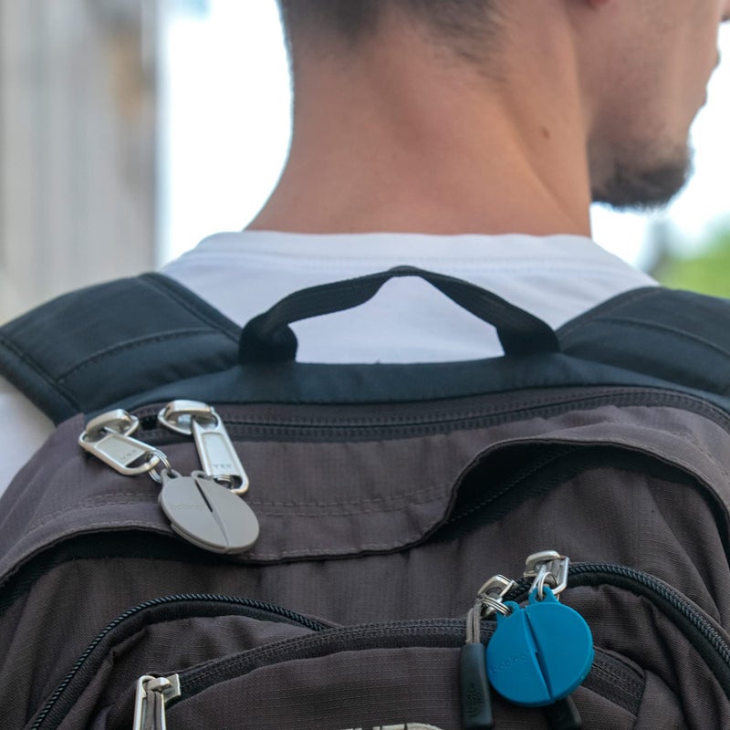Bobino | Zipper Clip | Anti Theft Zipper Lock & Backpack Lock | Zipper Locks for Backpacks | Anti Pickpocket Backpack Locks Zipper Clips Anti Theft | Purse Lock | Travel Safety Lock | 2 Pack Slate - Image 3