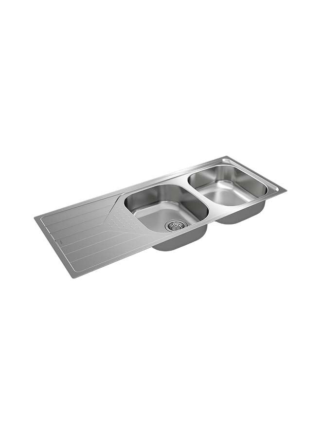 TEKA Universe 80 T-Xp 2B 1D Inset Reversible Stainless Steel Sink Stainless Steel 1160x500x170mmmm - Image 4