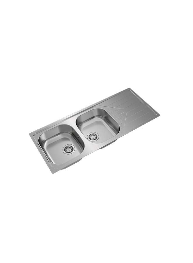 TEKA Universe 80 T-Xp 2B 1D Inset Reversible Stainless Steel Sink Stainless Steel 1160x500x170mmmm - Image 5