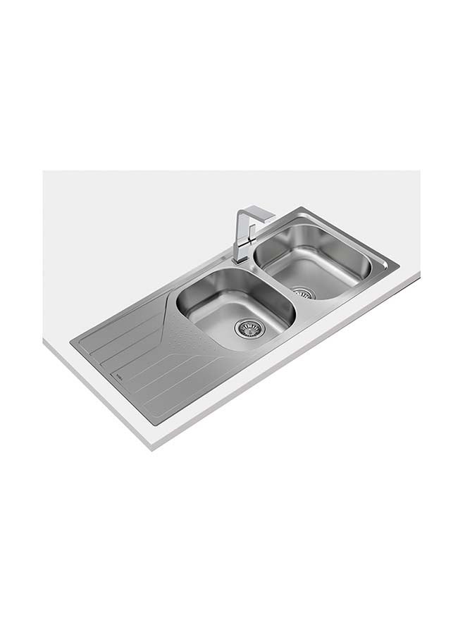 TEKA Universe 80 T-Xp 2B 1D Inset Reversible Stainless Steel Sink Stainless Steel 1160x500x170mmmm - Image 1