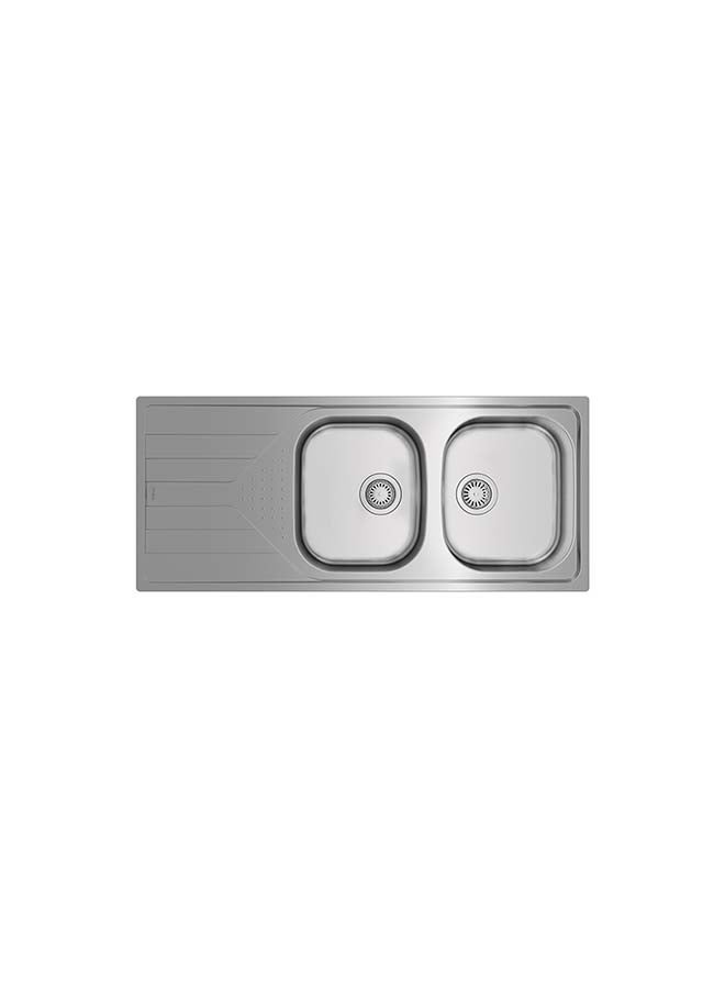 TEKA Universe 80 T-Xp 2B 1D Inset Reversible Stainless Steel Sink Stainless Steel 1160x500x170mmmm - Image 2