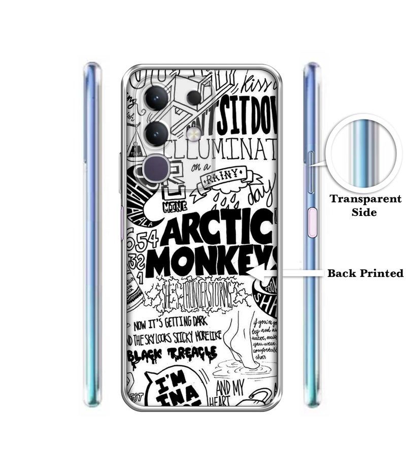 Casotec Arctic Monkeys Pattern Design Printed Silicon Soft TPU Back Case Cover for Vivo T4x 5G / Y29 4G / Y31 Pro 5G / iQOO Z10x 5G - Image 2