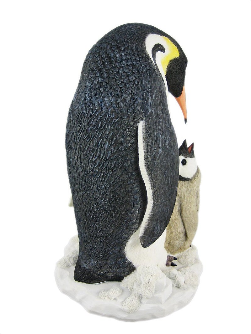 Veronese Design Mother and Child Penguin Statue with Baby Chick  a Heartwarming Lifelike Cold Cast Resin Sculpture - Perfect for Penguin Enthusiasts - 9.25 Inches High - Image 5