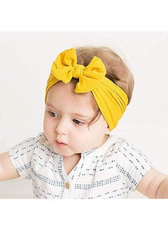 SHOWAY 6 Pcs Baby Turban Headband Set Baby Turban Headband Set Bowknot Hairband Soft Headwear Elastic For Newborn Girls Boys Kids Gift Random Color One Size  - Image 4