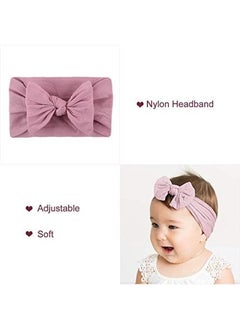 SHOWAY 6 Pcs Baby Turban Headband Set Baby Turban Headband Set Bowknot Hairband Soft Headwear Elastic For Newborn Girls Boys Kids Gift Random Color One Size  - Image 2