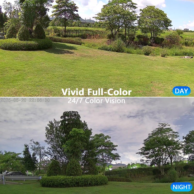 EVERSECU 2K Window Camera with Adhesive Mount, Starlight Color Night Vision, Motion Detection, 2-Way Audio, 2.4G/5G WiFi, Work with Alexa, Perfect for Front Door, Porch, Backyard Monitoring(4pack) - Image 4