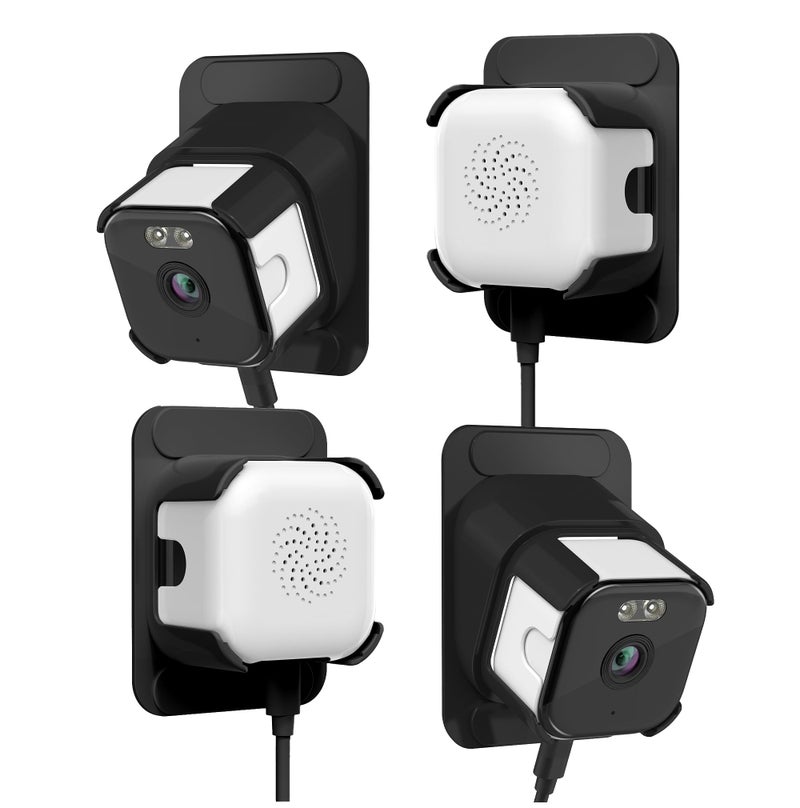 EVERSECU 2K Window Camera with Adhesive Mount, Starlight Color Night Vision, Motion Detection, 2-Way Audio, 2.4G/5G WiFi, Work with Alexa, Perfect for Front Door, Porch, Backyard Monitoring(4pack) - Image 1