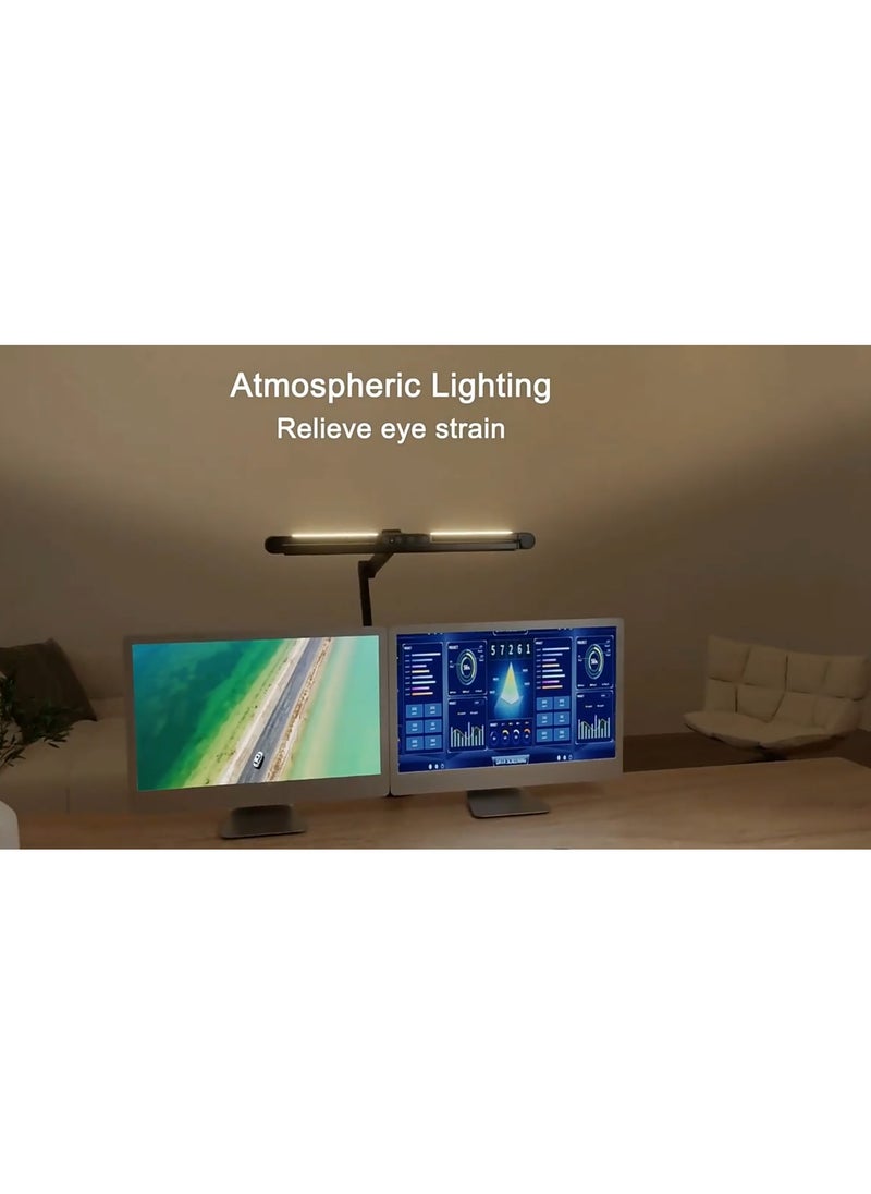 Generic LED Desk Lamp for Large Desktops and Multi-Monitor Setups - Touch Control Table Lamp with Auto Dimming, 5 Color Modes & 5 Brightness Levels for Reading, Study, and Work  - Image 5