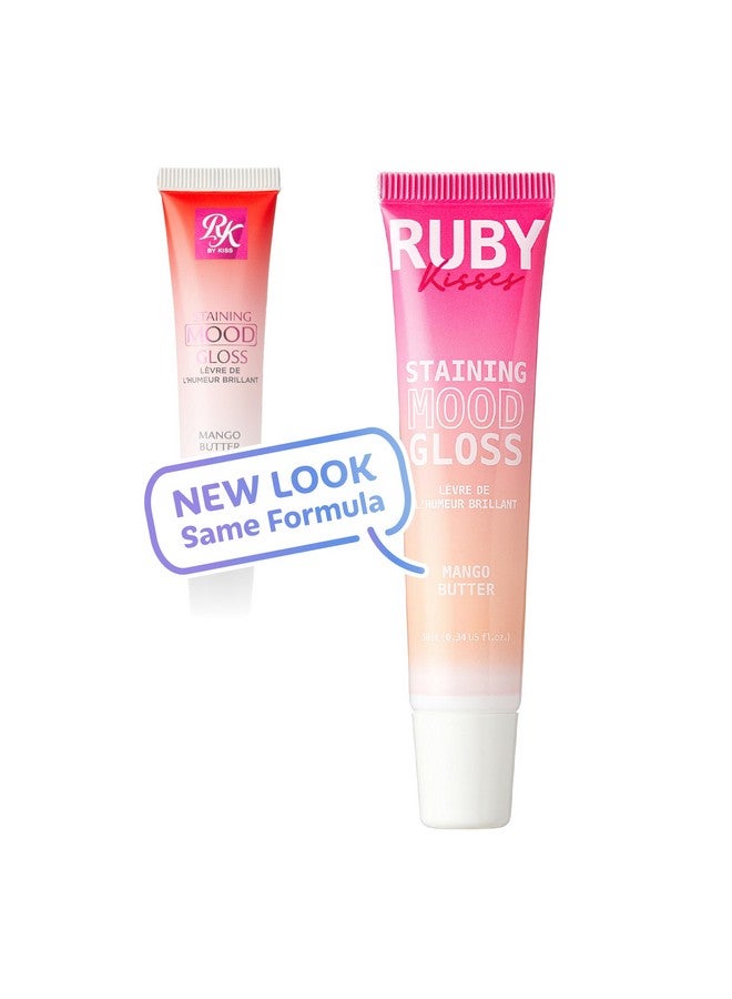 روبي كيسيز ملمع شفاه روبي كيسز ستينينغ مود، غني بزبدة المانجو للترطيب، تغيير لون منشط بالرقم الهيدروجيني، ملمس خفيف، لمعان غير لزج لشفتين ممتلئتين وناعمتين تدومان طويلاً (قطعة واحدة) - Image 2