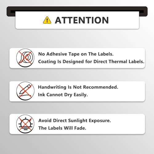 BETCKEY - Compatible DYMO 30252 (1-1/8" x 3-1/2") Address & Barcode Labels - Compatible with DYMO Labelwriter 450, 4XL, NOT Fit 550 & 5XL [28 Rolls/9800 Labels] - Image 5