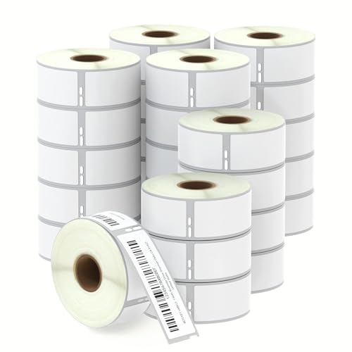 BETCKEY - Compatible DYMO 30252 (1-1/8" x 3-1/2") Address & Barcode Labels - Compatible with DYMO Labelwriter 450, 4XL, NOT Fit 550 & 5XL [28 Rolls/9800 Labels] - Image 1
