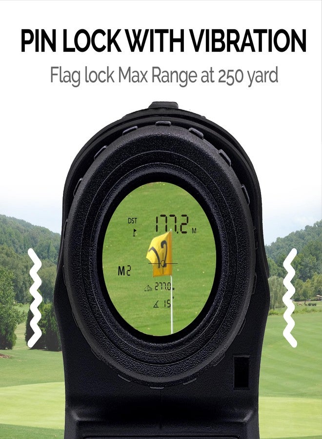 AILEMON Golf Laser Rangefinder Hunting Range Finder 900Y Fast Focus High-Precision Continuous Scan Flag Pole Locking Vibration Function Slope Mode Range Finder - Image 4