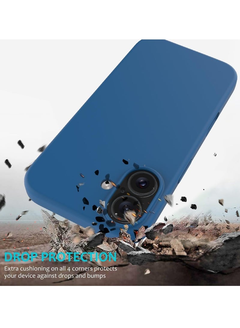 ELTRAZONE iPhone 16 Plus Slim Fit Matte Blue TPU Case – Soft, Flexible Silicone Back Cover - Image 5