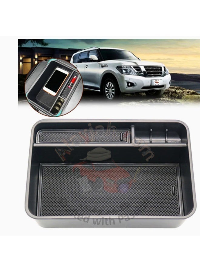 Alayjah, Central Armrest Console Tray Organizer Compatible with Patrol, Storage Box Insert, Save Your Mobile Pocket Mony and Personal items, Custom Fit Interior Accessory, Easy Installation 10400110 - Image 1