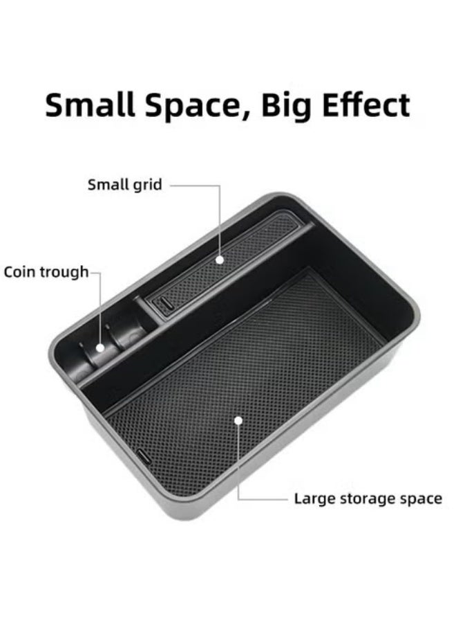 Alayjah, Central Armrest Console Tray Organizer Compatible with Patrol, Storage Box Insert, Save Your Mobile Pocket Mony and Personal items, Custom Fit Interior Accessory, Easy Installation 10400110 - Image 5