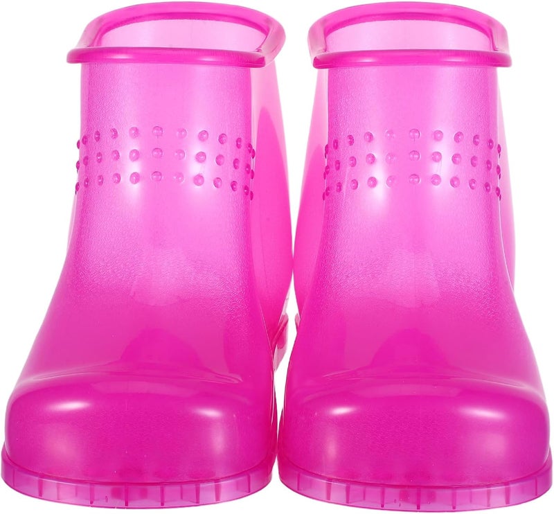 All governorates deliver 1 Pair Portable Foot Soak Boots - Deep Massage Spa Shoes - Waterproof Foot Bath Basin for Relaxing Pedicures - Soaking Tub for Home Spa Rosy Ready varied options - Image 1