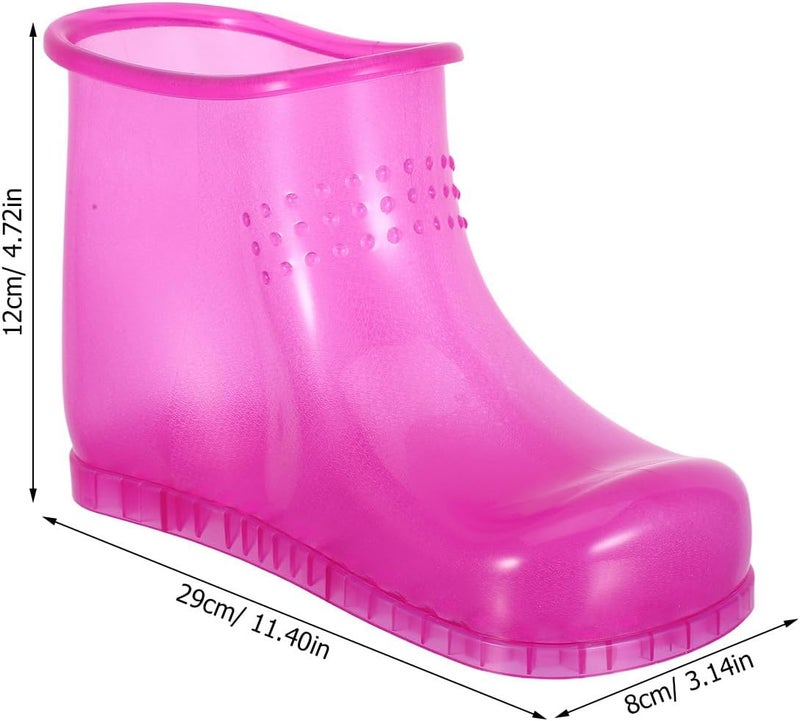 All governorates deliver 1 Pair Portable Foot Soak Boots - Deep Massage Spa Shoes - Waterproof Foot Bath Basin for Relaxing Pedicures - Soaking Tub for Home Spa Rosy Ready varied options - Image 4