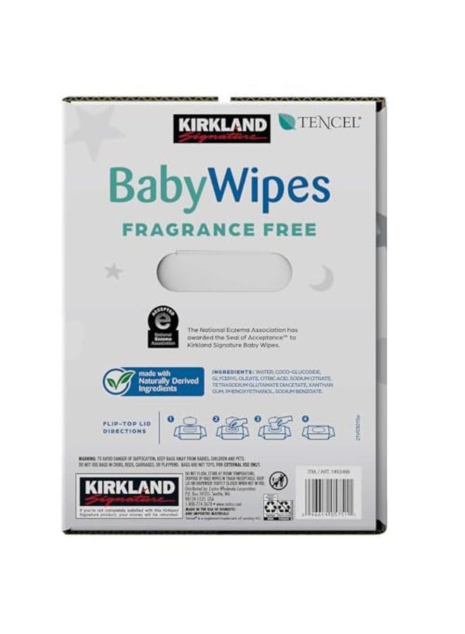 Kirkland Kirkland Signature Fragrance Free Baby Wipes, 900 Count  - Image 2