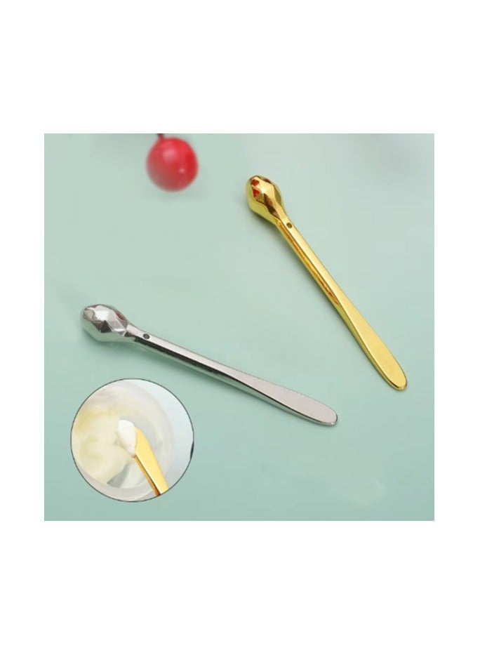 وينر عبوة من قطعتين من أداة وضع كريم العيون المعدنية، وعصا تدليك على شكل كرة دوارة لمصل العيون لتقليل الانتفاخ والتدليك - Image 3