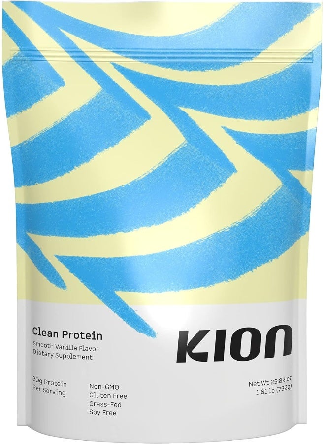 Kion Clean Protein | Grass-Fed & Pasture-Raised Whey Isolate Protein Powder | Smooth Vanilla | 30 Servings - Image 1