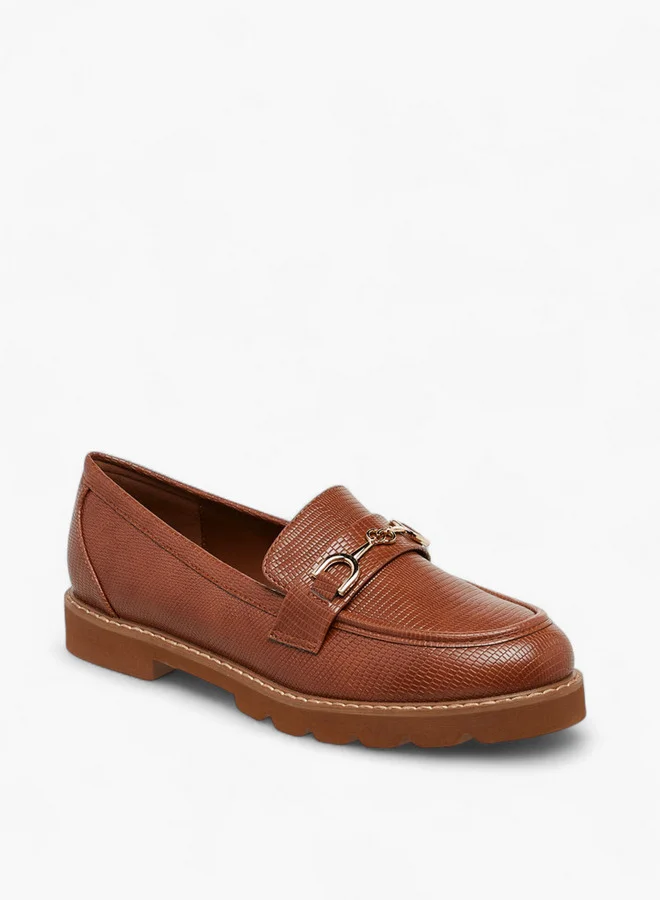 سيليست Women's Metal Accent Slip-On Loafers