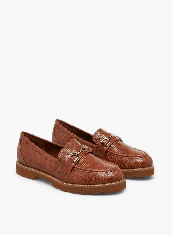 سيليست Women's Metal Accent Slip-On Loafers