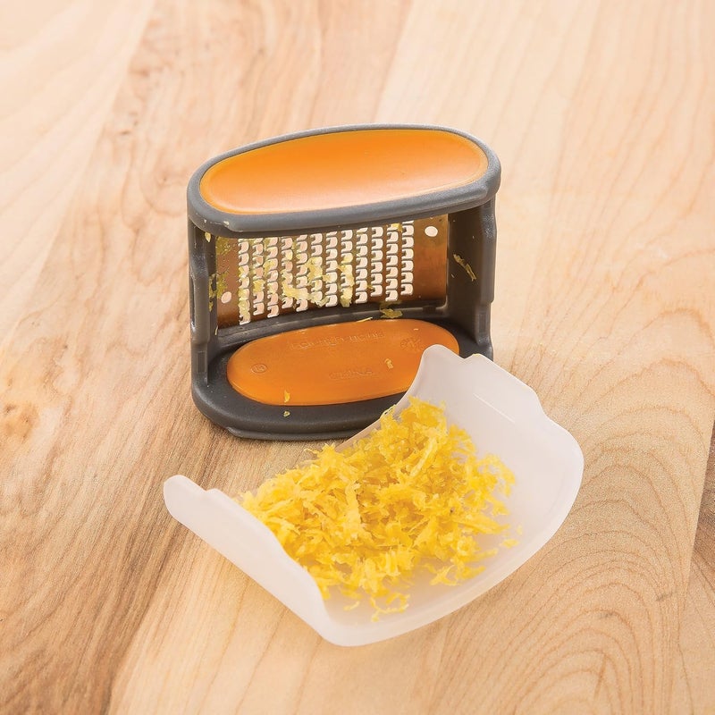 PREPWORKS Pocket Citrus Zester – Compact, Stainless Steel Zester for Grating Citrus, Easy to Use, BPA-Free, Ergonomic Handle - Image 2