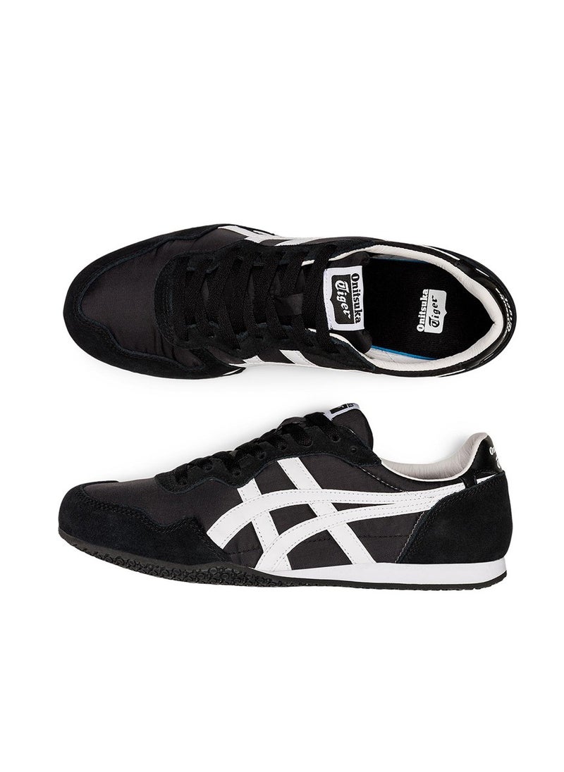 Onitsuka Tiger SERRANO Men and Women Casual Athlesiure/Colorblock Sneakers Shoes Black/White  - Image 4