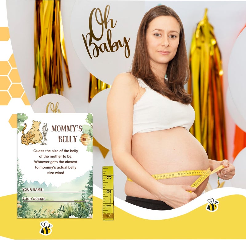 ALodr Winnie Baby Shower Games, 143 Pcs The Pooh Game Cards Set, Gender Reveal Party Decor, The Pooh Baby Shower Decorations, Bear Party Favors, Ctue Bear 9 Games Activities - Image 4