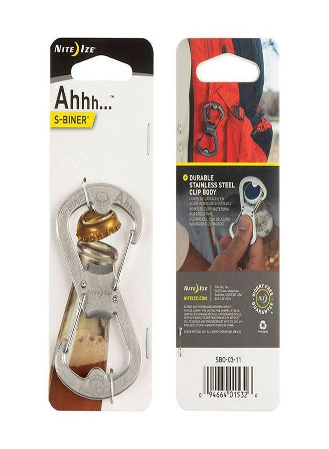 Nite Ize S-Biner Ahhh Bottle Opener - Stainless SBO-03-11 - Image 2