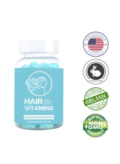 Vitamins Hair Cosmetics Hair Vitamins Vegan Dietary Supplement Gummies, Biotin Collagen Keratin Gummies for Hair, Nails and Skin, Hair Regrowth Vitamin, Skin Nail Biotin Collagen Gummies, Promotes Smooth Skin and Replenishes Lost Collagen  - Image 4