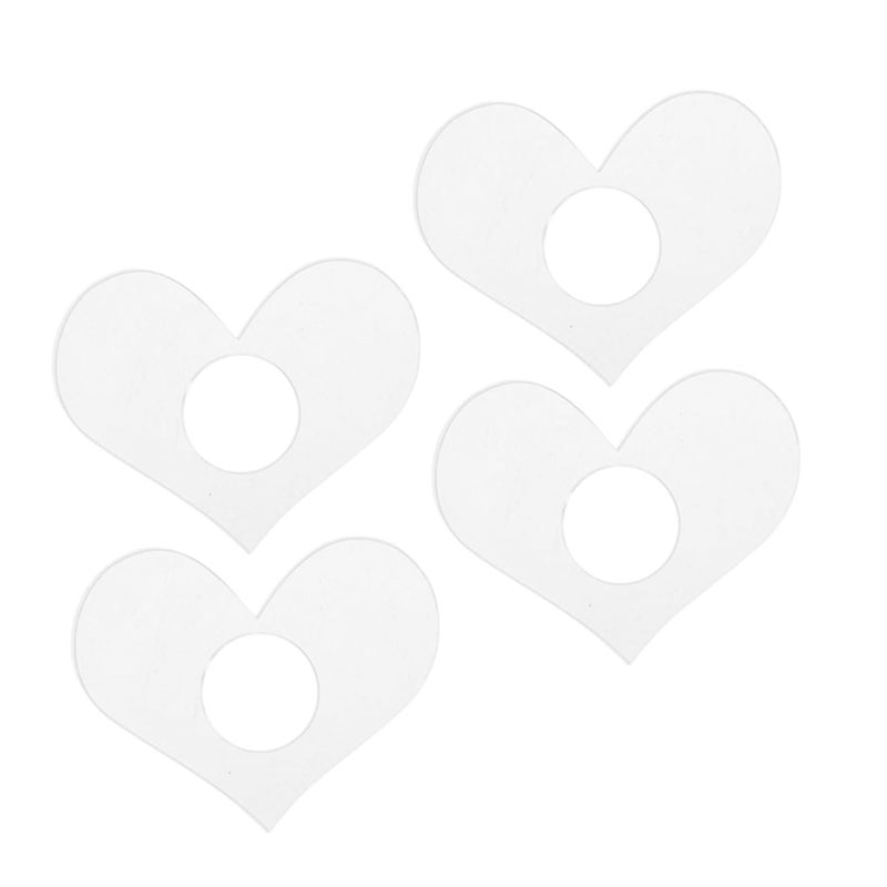 4Pcs Clear Acrylic Heart Shaped Book Page Holders For Reading Comfortable Grip High Transparency - Image 2