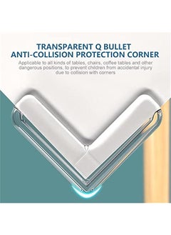 Gonice 20Pcs Safety Corner Protectors Guards Clear Baby Proofing Safety Corner Edge Bumpers Kids Soft Table Corner Protectors for Kids, Furniture, Cabinet, Coffee Table  - Image 2